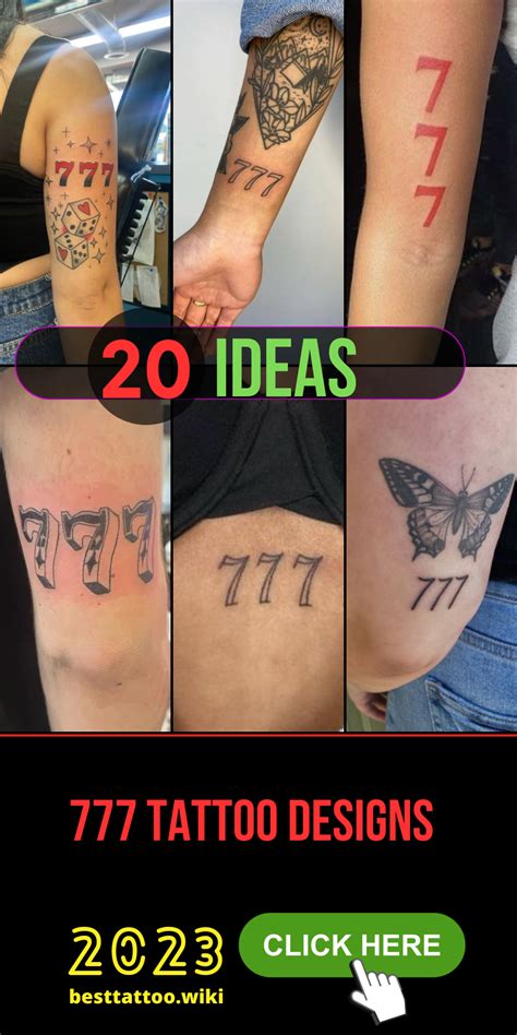 777 Tattoo: Unveiling the Profound Symbolism and Styles.